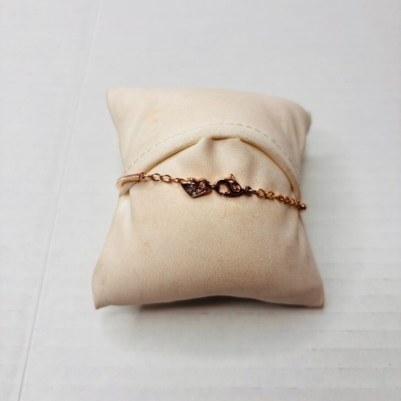 SWAROVSKI White Rose Gold Sparkling Dance Bangle - Picture 6 of 8